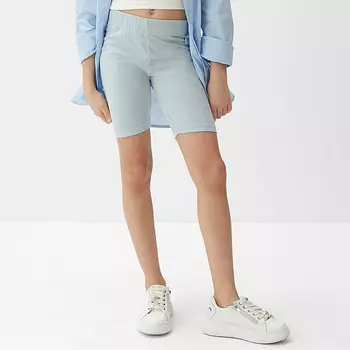 Велосипедки детские MINAKU: Casual Collection KIDS, голубые, рост 152 см