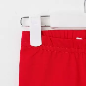 Велосипедки для девочки, цвет красный, рост 116-122 см