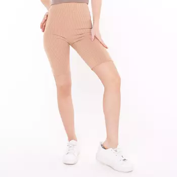 Велосипедки лапша женские, цвет бежевый, размер 42