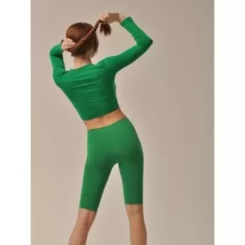 Велосипедки Short leggings, размер L, цвет зелёный чай