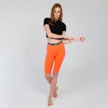 Велосипедки женские, цвет оранж, размер 46