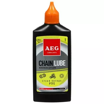 Велосмазка для цепи AEG, для сухой погоды, 100 мл