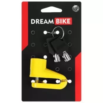 Велозамок противоугонный на дисковый тормоз, цвет жёлтый
