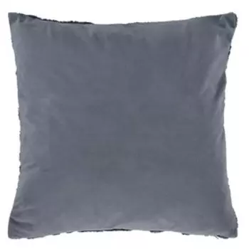 Велюровый чехол для подушки, размер 43x43 см, цвет серый
