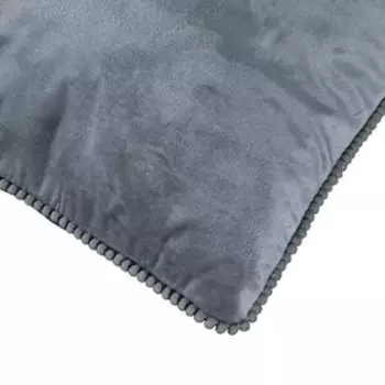 Велюровый чехол для подушки, размер 45x45 см, цвет голубой