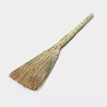 Веник 3-х лучевой 3-х прошивной «Сорго», 380 г, 90 см, нить