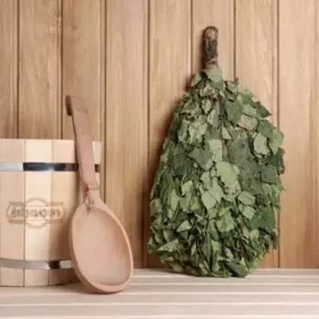 Веник березовый "Добропаровъ" пакет с подвесом