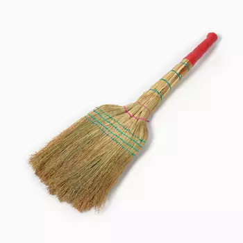 Веник для уборки Шафран «Сорго», четырёхпрошивной, четырёхлучевой, ручная работа, 90 см