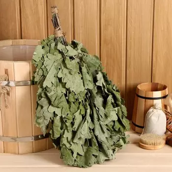 Веник дубовый "Добропаровъ" ПРОМО фасовка 15 шт