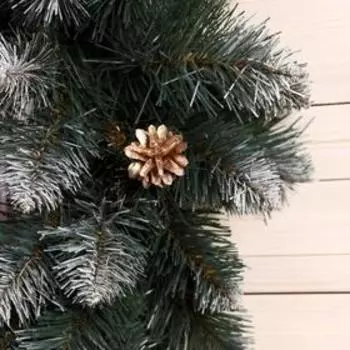Венок новогодний d=55 см «Интерьерный иней» с шишками