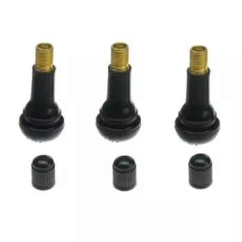 Вентиль для бескамерных шин, TR413, пластик, чёрный