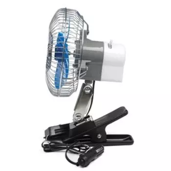 Вентилятор автомобильный AVS Comfort 8043C, 24 В 6", металл, серебристый