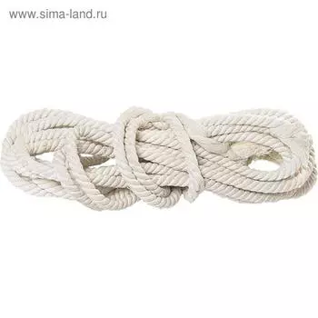 Веревка "Сибртех" х/б, 10 мм, L 11 м, крученая