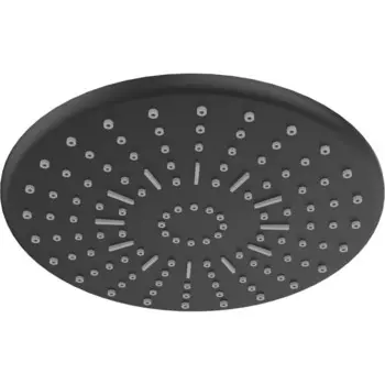 Верхняя лейка ESKO TS270 black, 230 мм, круглая, тропическая, ABS-пластик, черный