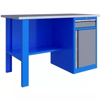 Верстак Верстакофф 125137, PRF 141.18.2, без экрана, тумба Р8, 2 полки, один ящик, 1.4 м