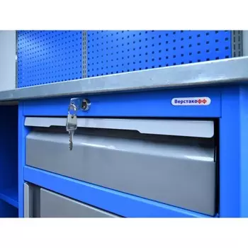 Верстак Верстакофф 125320, PRF 181.67.2-1, экран, тумбы Р6 Р7, 3 полки, 6 ящиков, 1.8 м