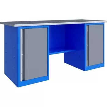 Верстак Верстакофф 125324, PRF 181.77.2, без экрана, 2 тумбы Р7, 3 полки, без ящиков, 1.8 м 957050