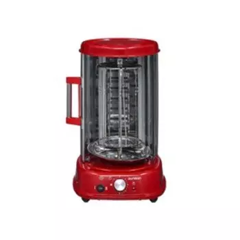 Вертикальная печь-гриль Oursson VR1522/RD, 1500 Вт, 21 л, таймер, красный