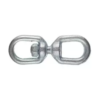 Вертлюг петля-петля, цинк, 8 мм, в упаковке 100 шт.