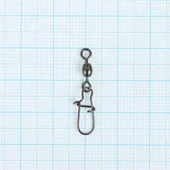 Вертлюжок с застежкой усиленный YUGANA, F-3004, № 6, 18 кг, 10 шт.