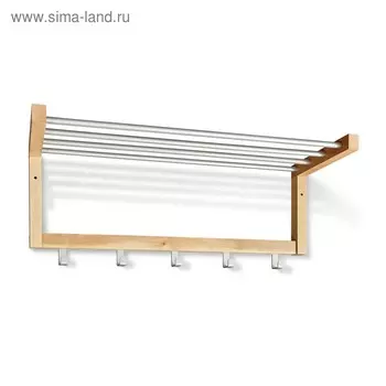 Вешалка Альберо Sheffilton-WH4, 650x250x265, Прозрачный лак/алюм.мет