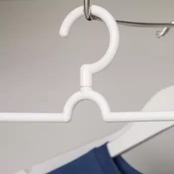 Вешалка для брюк и юбок 3-х уровневая, 35,5×34 см, цвет МИКС