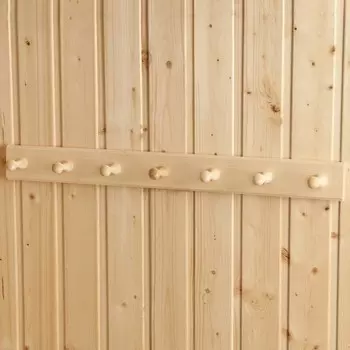 Вешалка для бани и сауны «Классика», 656.56.5 см, деревянная, настенная, 7 крючков, «Добропаровъ»