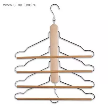 Вешалка комбинированная, дерево, металл