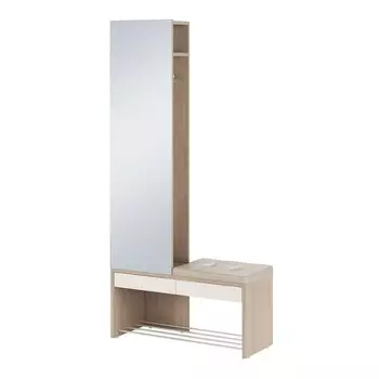 Вешалка комбинированная «Эльтон №1», 9503722000 мм, с зеркалом, цвет палермо/перламутр