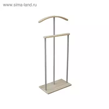 Вешалка костюмная Дэви 1, 470х240х1020, Металлик/Дуб сонома