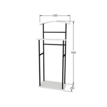 Вешалка костюмная Элдридж Loft, 500х250х1050, белый