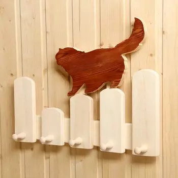 Вешалка Котёнок 5 крючков