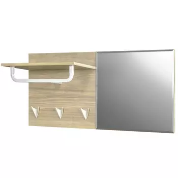 Вешалка навесная в прихожую «Лайт 03.292», 1050320510 мм, цвет дуб сонома