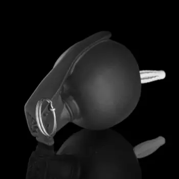 Вешалка-лимонка черная, 8 12 9 см