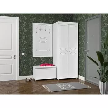 Вешалка «Монако», 600161300 мм, цвет ПВХ белое дерево