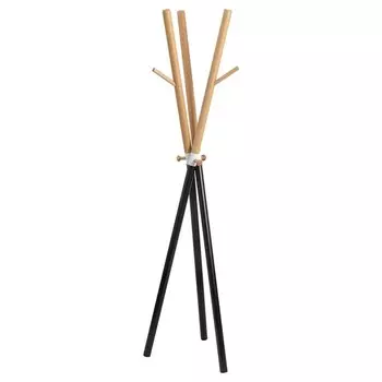 Вешалка напольная Amundsen, 4674671720 мм, цвет чёрно-белый / натуральное дерево