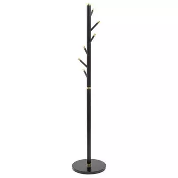 Вешалка напольная Bakken, 3803801800 мм, цвет золотистый хром / чёрный