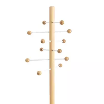 Вешалка напольная Marias, 3453451730 мм, цвет белый мрамор / натуральное дерево