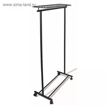 Вешалка напольная на колесах М 9, 930х460х1800, Черный
