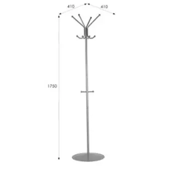 Вешалка напольная Пико 1, 410х410х1750, Металлик