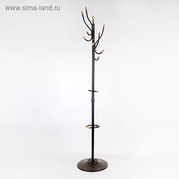 Вешалка напольная с деревянными наконечниками (ВКО1/А), 3939180 см, цвет медный антик