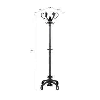 Вешалка напольная В 4Н, 600х600х1860, Серый