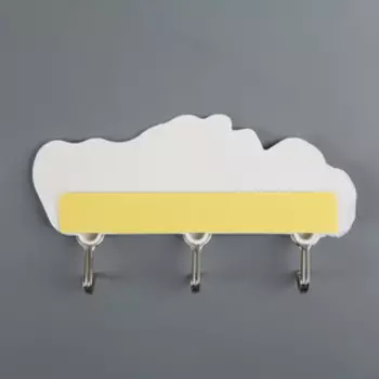 Вешалка настенная на 3 крючка «Ассорти», 16×9×2 см, цвет МИКС