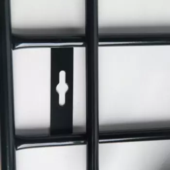 Вешалка настенная с полкой на 11 крючков, 742574,5 см, цвет чёрный