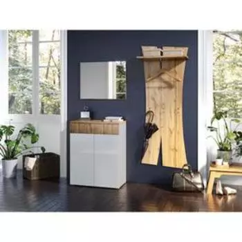 Вешалка настенная с полкой Сахара 690х300х1800 дуб ватан