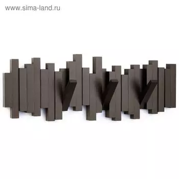 Вешалка настенная Sticks, эспрессо