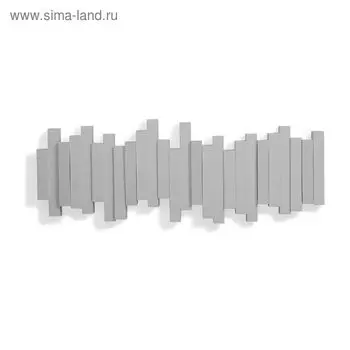 Вешалка настенная Sticks, серая