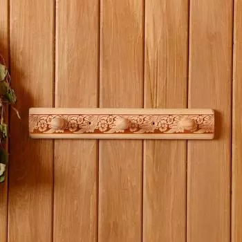 Вешалка "Русские узоры" 3 крючка 19х5х6,5 см