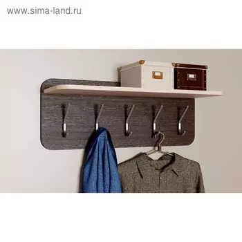 Вешалка В-2 310х800х270 Дуб выбеленный/Венге