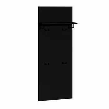 Вешалка в прихожую «МОБИ. Сидней», с полкой, с крючками, 6002661578 мм, цвет чёрный